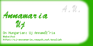 annamaria uj business card